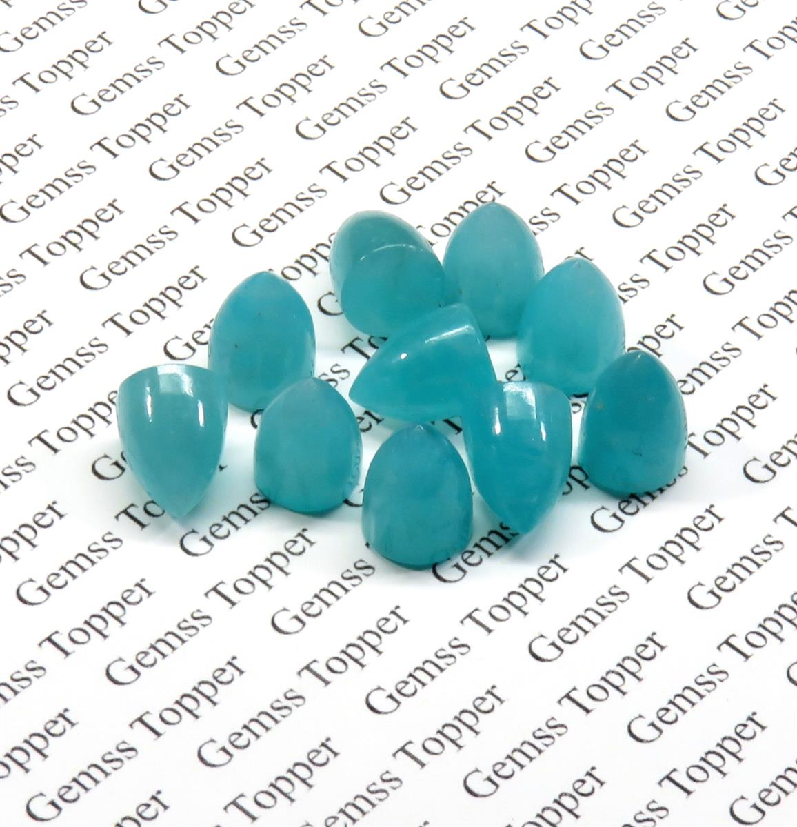 Amazonite 8x10 mm Bullet Cabochon